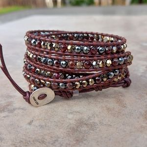 Chan Luu Leather Wrap Bracelet